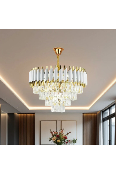 LightPlanet Candelabru Cristal WHITE PANTHER 30CM