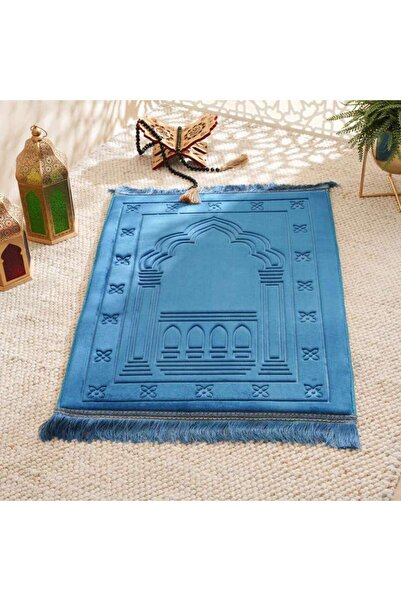 PAN HOME سجادة صلاة توجو 80x120 سم - أزرق