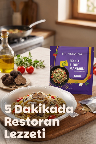 Herbamina Sebzeli & Trüf Mantarlı Makarna Sosu 50 gr