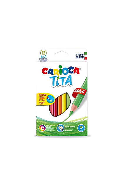 TOYFEST Carioca Tita Altıgen Jumbo Kuru Boya Kalemi 12’li 42789