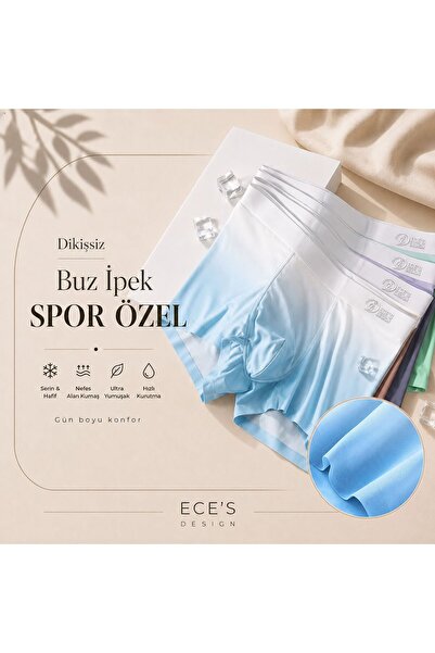 Ece's Desing Boxer Dikisiz Buz İpek 3 Parça 1000