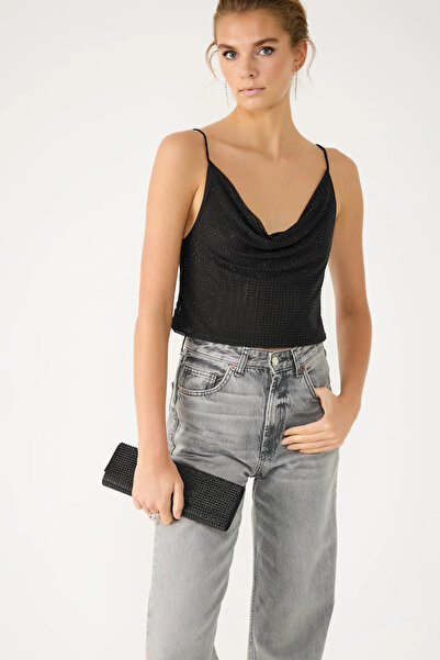 No Matter What Degaje Collar Stone Embroidered Ball Bodysuit