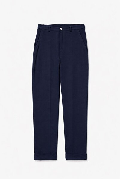 no7man Hush Navy Blue 100% Cotton Men's Trousers