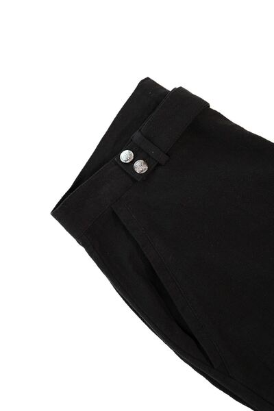 no7man Lyon Black 100% Cotton Men's Trousers