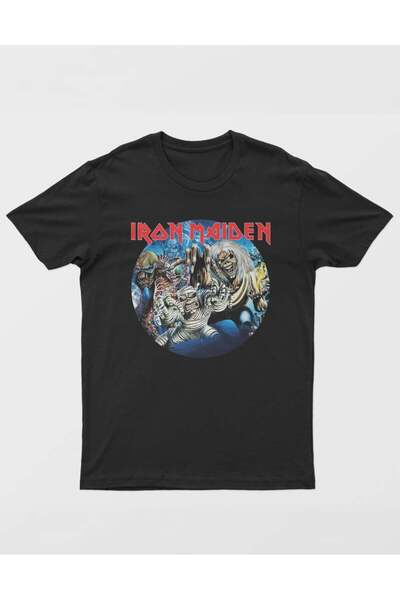 buzagi tasarım ürünleri تي شيرت Iron Maiden عادي للجنسين