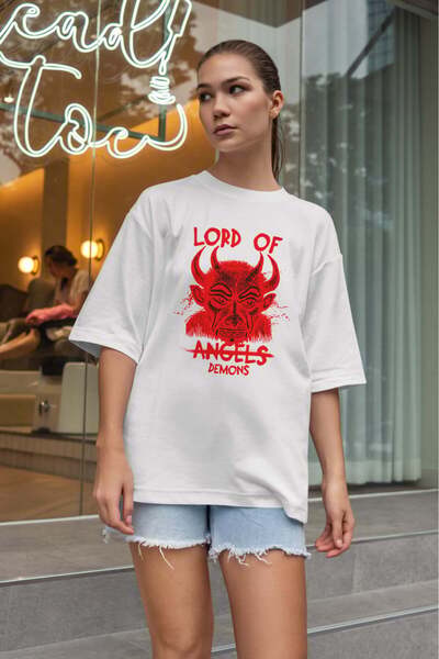 buzagi tasarım ürünleri Urban Oversize Unisex White T-Shirt