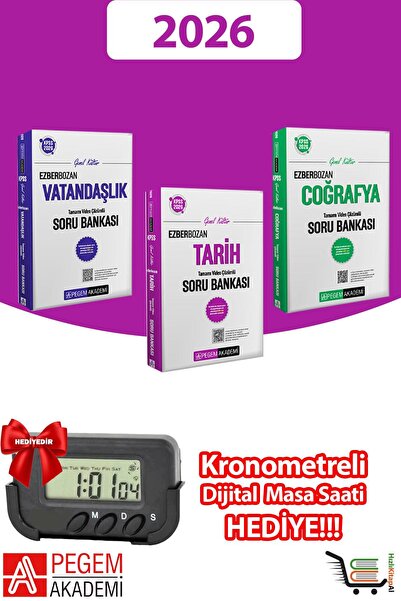 Pegem Akademi Yayıncılık 2026 KPSS Genel Kültür Genel Yetenek Vatandaşlık-Tar...