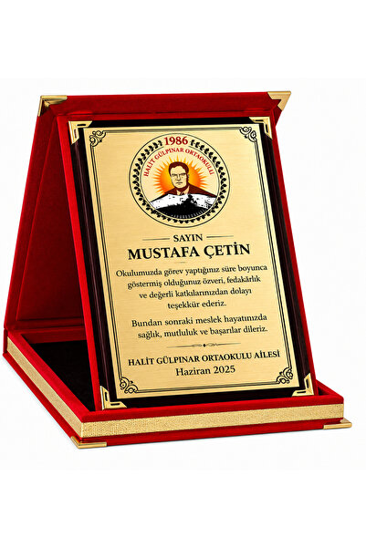 siverek reklam Kişiye Özel Plaket - Kişiye Özel Kadife Plaket - Öğretmene Pla...