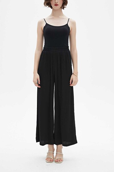 Nichii Wide-Leg Solid Pants with Pockets