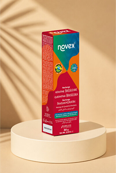 NOVEX No Fix Leave-In Hair Cream 80g Brazilian Keratin
