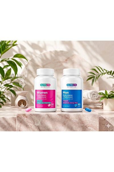 Nutrivita Nutrition فيتامينات متعددة للرجال والنساء 90 قرص 2 منتج