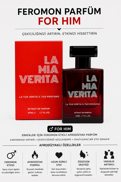 la mia verita Erkek Feromon Parfüm 50 ml Magnet Extrait De Parfum - Etkileyic...