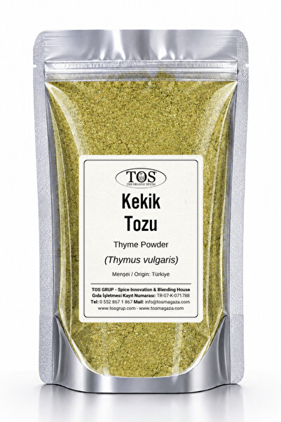 TOS The Organic Spices Kekik Tozu 500 gr (1. Kalite) Thymus vulgaris / Thyme ...
