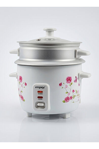IMPEX جهاز طهي الأرز الكهربائي RC 2805 بقوة 350 واط مع غطاء زجاجي ووظيفة الحف...