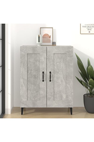 Concept Servantă, gri beton, 69,5x34x90 cm, lemn compozit