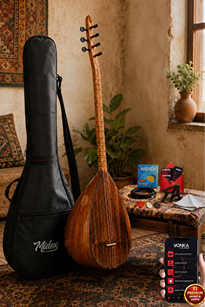 Yonka B-141K Kısa Sap Karaağaç Gövde Kaliteli Gürgen Sap Saz Bağlama Seti