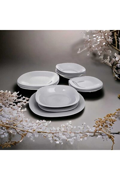 Luminarc Carine 24 Parça Gri Yemek Takımı