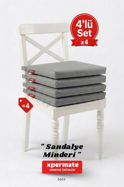 XPERMATE Set de 4 perne pentru scaune 40x40 cu șireturi și fermoar, hidrofuge...
