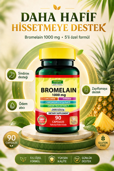 Vitapol Bromelain Complex 1000 Mg 90 Kapsül