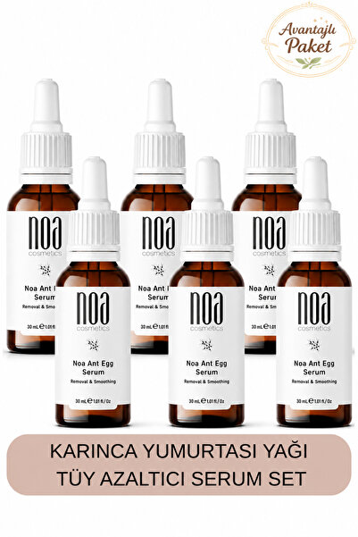 Karınca Yumurtası Yağı Tüy Azaltıcı Ve Tüy Yatıştırıcı Serum Unisex Kullanım 5'li Süper Set 30ml