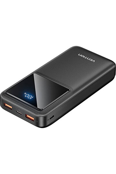 Vention FHLB0, 20000mAh, Micro-USB, USB-C, 2xUSB-A, 22.5W Negru
