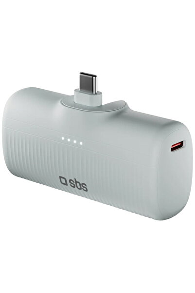 SBS EcoPower 5000 mAh 10W cu port USB-C încorporat - Gri