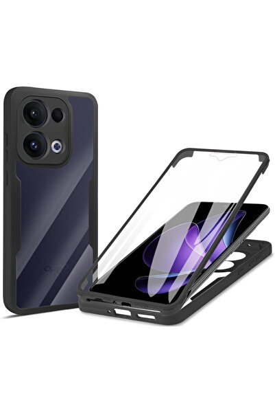 Techsuit Husa pentru Oppo Reno13 + Folie - ColorVerse 360 Series - Black