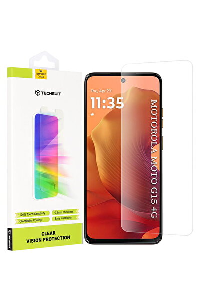 Techsuit Folie pentru Motorola Moto G15 / G15 Power - Clear Vision Glass - Tr...