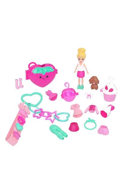 Polly Pocket Bileklik Süsleme Kiti Oyun Seti JKR51 - Çilek Jkr53