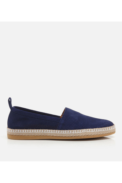 Hotiç Men's navy leather loafer