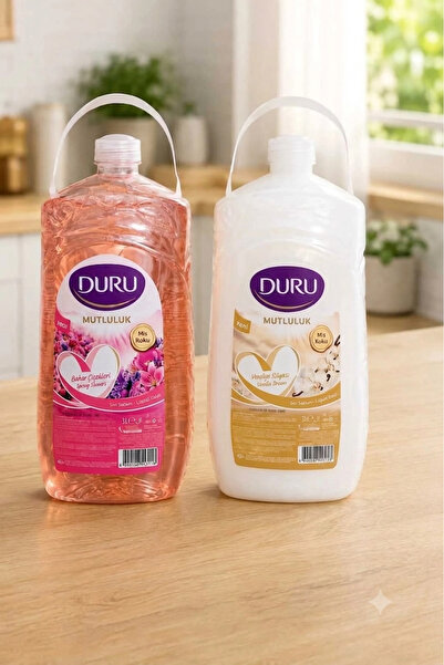 Duru Mutluluk Serisi Değerli Çiçek Bahçesi 3 lt + Vanilya 3 lt. Sıvı Sabun / ...