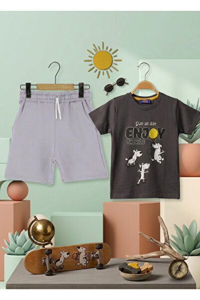 meyastore Boy's Suit with Enjoy Text Printed
