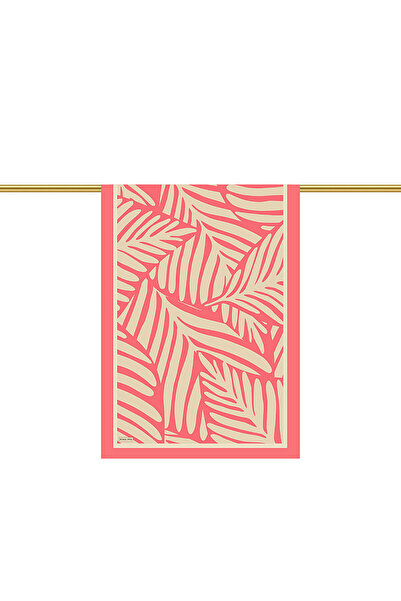 Bursa İpek Pink Ekin Pattern Twill Silk Shawl
