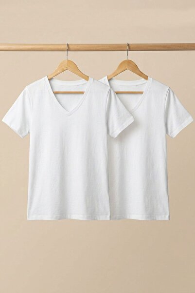 COTENCONCEPT 2 V-Neck Basic T-Shirts