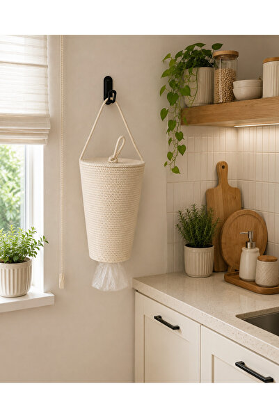 ÖRGÜM Off-white ColoreD BaG OrGanizer Basket - 30x20 Cm (the ProDuct in the D...
