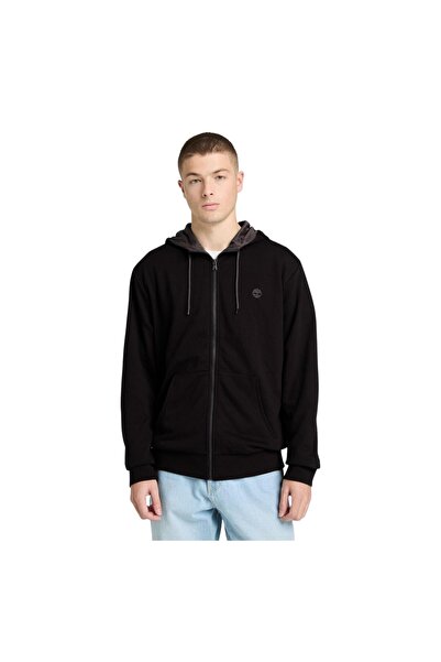 Timberland B0A277WX651-R سترة رجالية من Oyster River Chest بشعار كامل وسحاب ك...