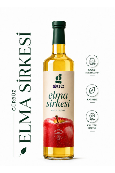 Gürbüzden Elma Sirkesi Doğal Fermantasyon 500 Ml