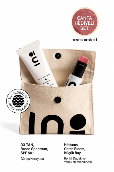 inobeauty Hibiscus Stick Ruj & Allık 4,5Gr + Nemlendirici Güneş Kremi SPF +50...