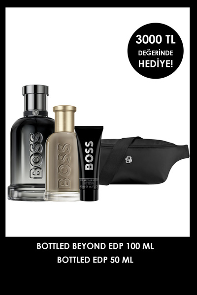 BOSS Bottled Beyond EDP 100 ml + Bottled EDP 50 ml & Çanta & 50 ml Duş Jeli E...