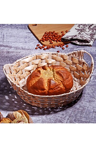 ALBETTO Rattan Bread Basket Round 30cm