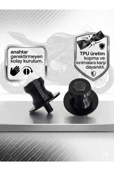 3dfabrick Sehpa Kaldırma Takozu Yüzüğü Aparatı 8mm Kauçuk GSX-R serisi (600, 750, 1000), SV650, Hayabusa
