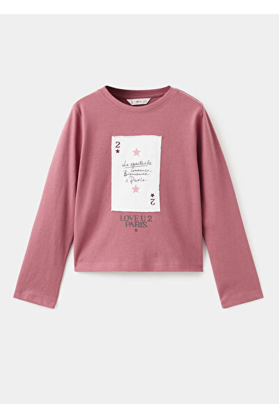 MANGO Kids Tricou din bumbac brodat