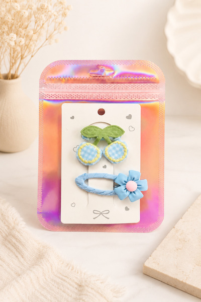 Metanoyaco 2-Piece Fabric Children's Buckle (Blue)