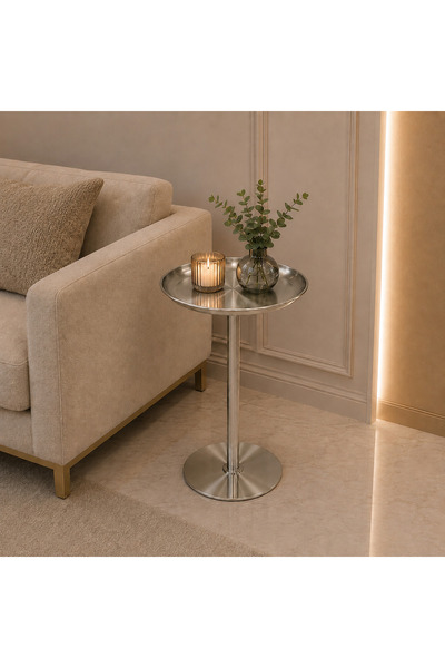 Icon Metal Single Service Table Attractive Modern Design
