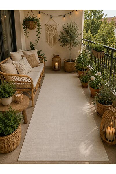Neşem Halı Boutique EKOHALI Ventura Jüt Sisal VNT 2706 Cream Jüt Görünümlü Yu...