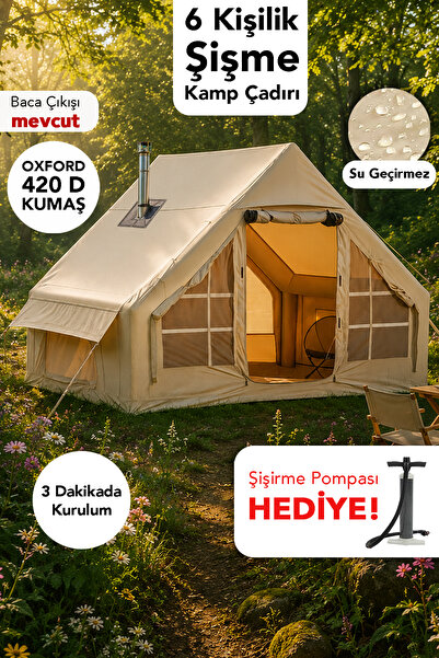 Fischer 6 Kişilik Çift Kapılı Çadır - Kolay Kurulum Su Geçirmez Kamp Outdoor ...