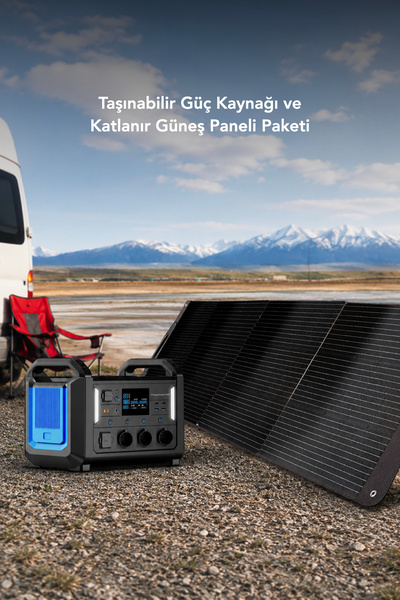 Viessmann Energycharge 1200 Taşınabilir Güç Kaynağı + Energyvolt 400 Katlanır...