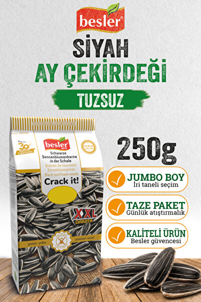 Xxl Siyah Ay Çekirdeği Jumbo 250 Gr. Tuzsuz.