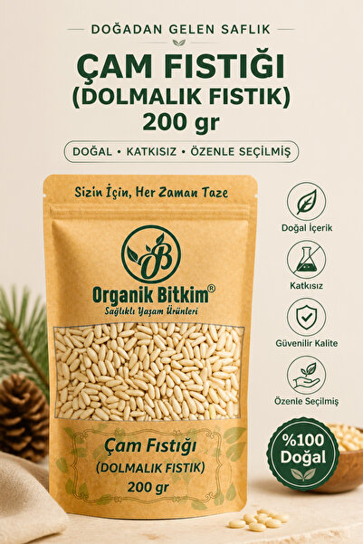 OB Organik Bitkim Çam Fıstığı (DOLMALIK FISTIK) 200 gr