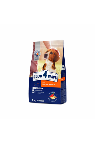 Club4Paws Club 4 Paws Hrană uscată pentru câini de talie medie, 2kg